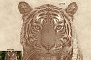 Stipple Ink Artist FX Ps Action, an Action Add-On by Studio Retouch (Thumbnail 3 of 12)