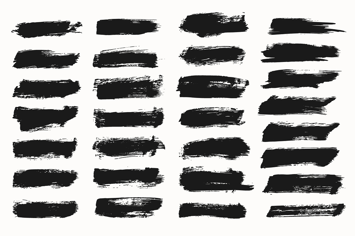 Set of Abstract Grunge Brush Strokes, a Brush Add-On by Warm Snow (Photo 4 of 6)