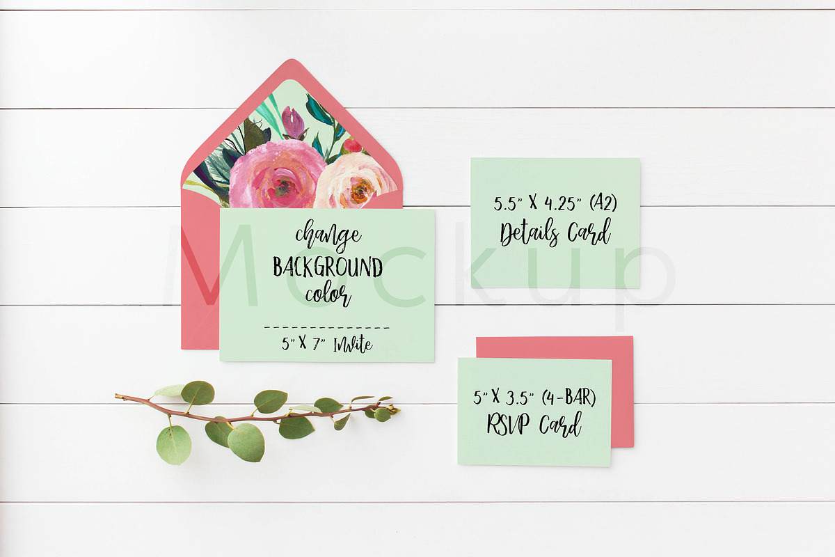 Wedding Suite Mockup - Manzanita S1, a Print Template by ILLONA GRAPHICS (Photo 6 of 6)