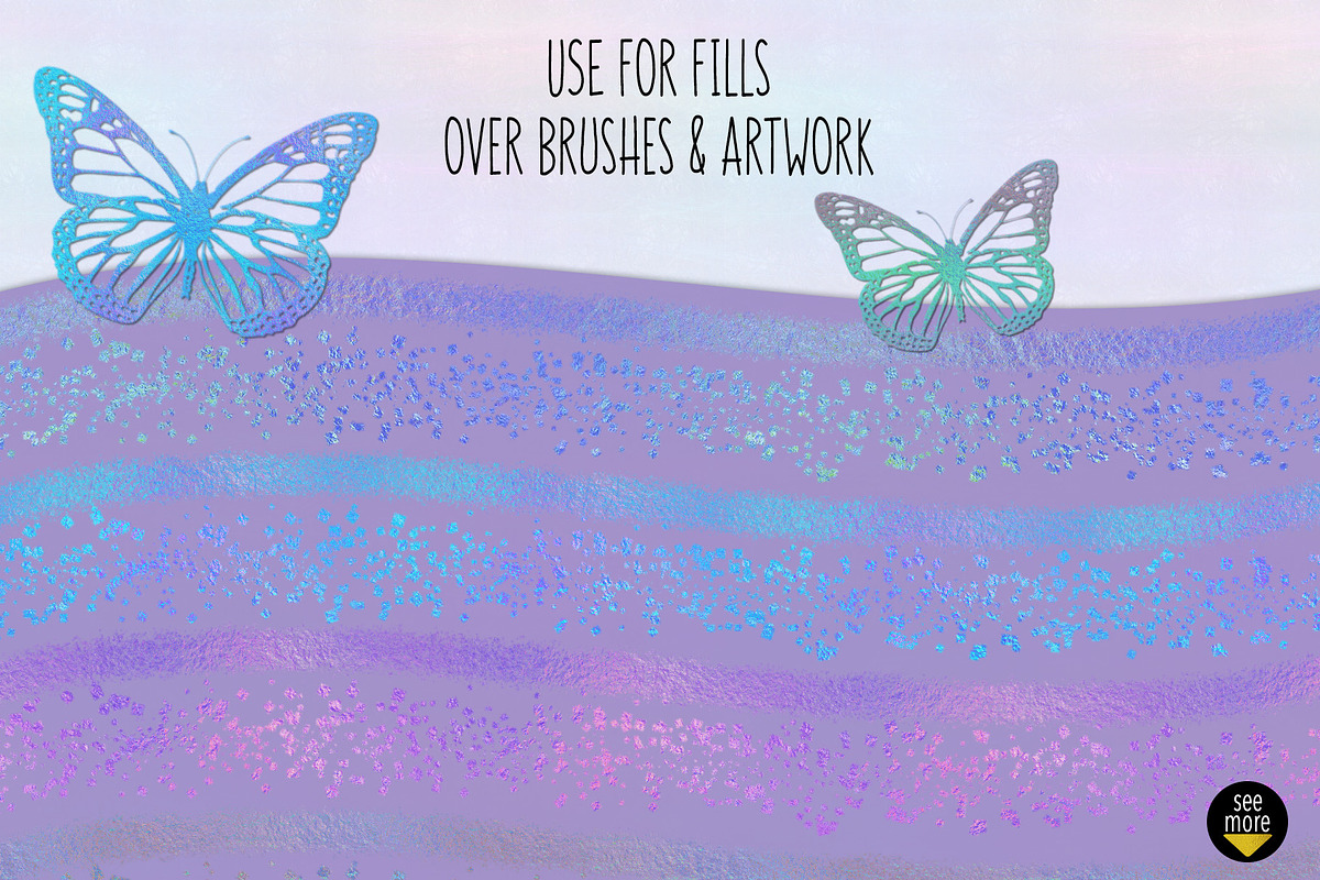 Iridescent Bright Foils, a Texture Graphic by Julie Campbell (Photo 5 of 5)
