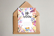 Wild and Free - Boho watercollor set, an Object Graphic by Kseniya_design (Thumbnail 13 of 14)
