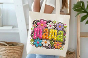 Yarn Floral Mama, Mothers Day PNG, a Transportation Illustration by DreamCafeArt (Thumbnail 5 of 5)