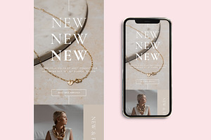 Modern Chic Jewelry Email Template