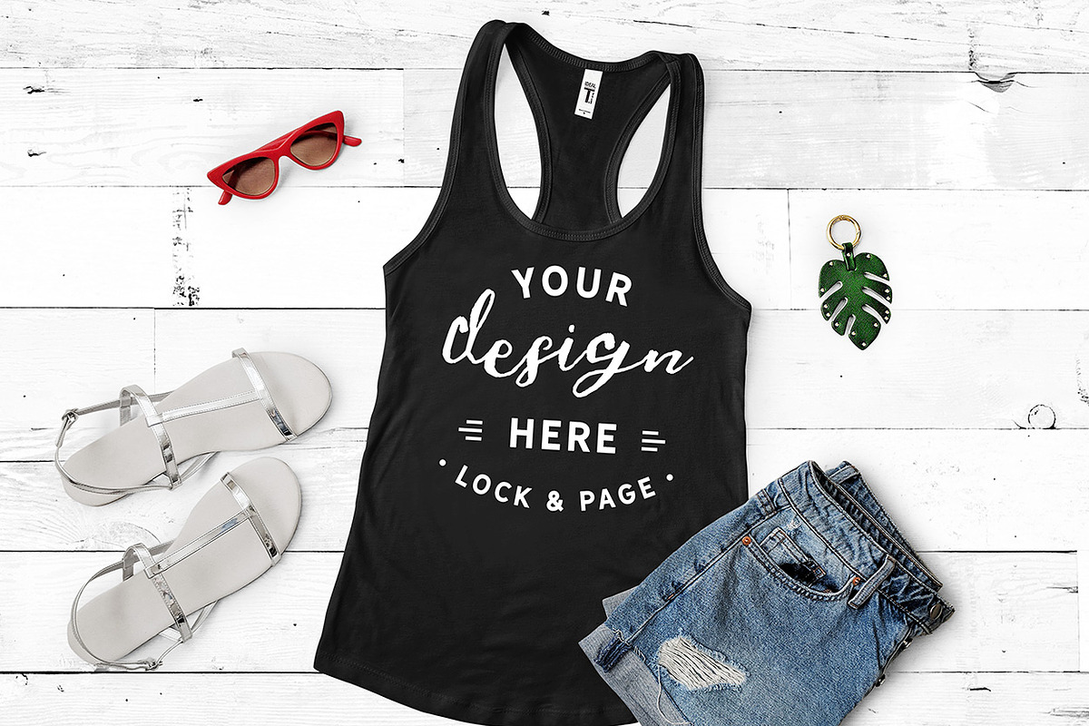 Next Level 1533 Tank Mockup Bundle, a Shirt Mockup by lock and page (Photo 32 of 35)