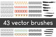 43 vector brushes set, a Brush Add-On by pixelwerk (Thumbnail 1 of 5)