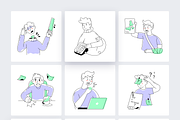 Diseases Symptoms Illustrations, a Person Illustration by Prosymbols (Thumbnail 6 of 6)