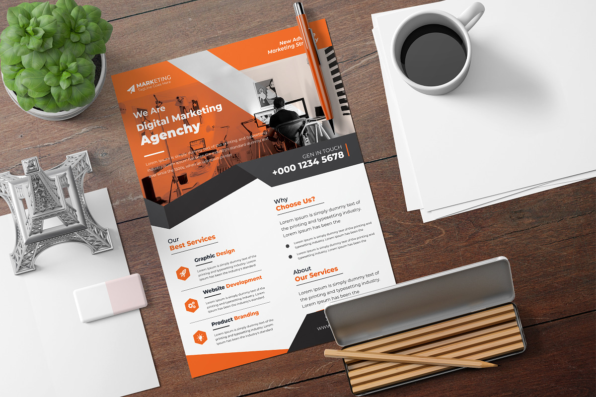 Corporate Theme Business Flyer, a Flyer Template by Graphiexperto (Photo 6 of 6)