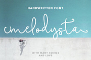 Melodysta Script, a Script Font by Creamy Script (Thumbnail 1 of 5)