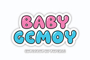 Baby Gemoy - Playful Bubble Font, a Handwritten Font by Typebae (Thumbnail 1 of 8)