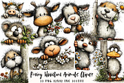 Peeking Woodland Animals Clipart, an Illustration by OK Design (Thumbnail 1 of 6)