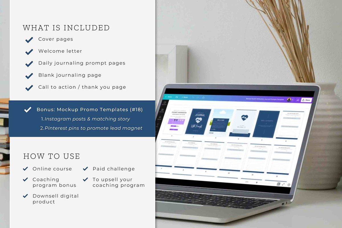 Mental Health Journaling | Canva, a Magazine Template by Designs by Darowan (Photo 8 of 10)