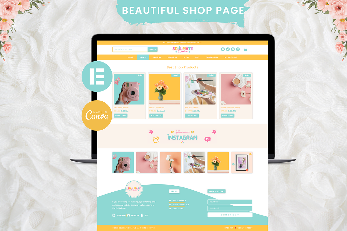 Soulmate Wordpress Elementor Theme, a WordPress Template by Websiteboy (Photo 3 of 9)