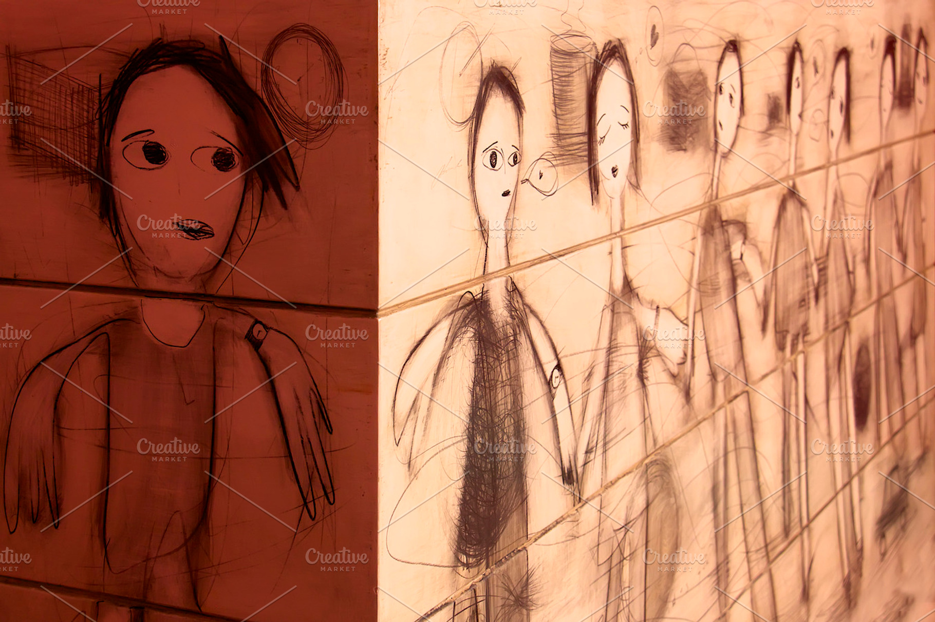 Faces On The Corner