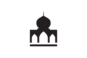 mosque architecture logo design, a Branding & Logo Template by devastd