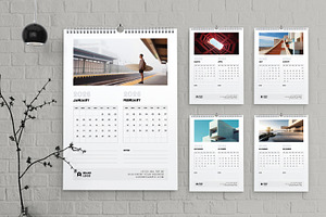 Architecture Calendar Template, a Stationery Template by MightyDesign