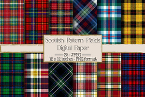 Scottish Pattern Plaids, a Texture Illustration by DreamPrint404
