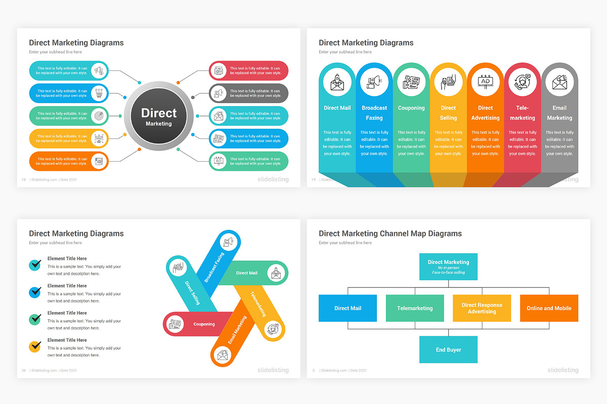 Direct Marketing PowerPoint Diagrams, a Presentation Template by SlideOne (Photo 8 of 8)