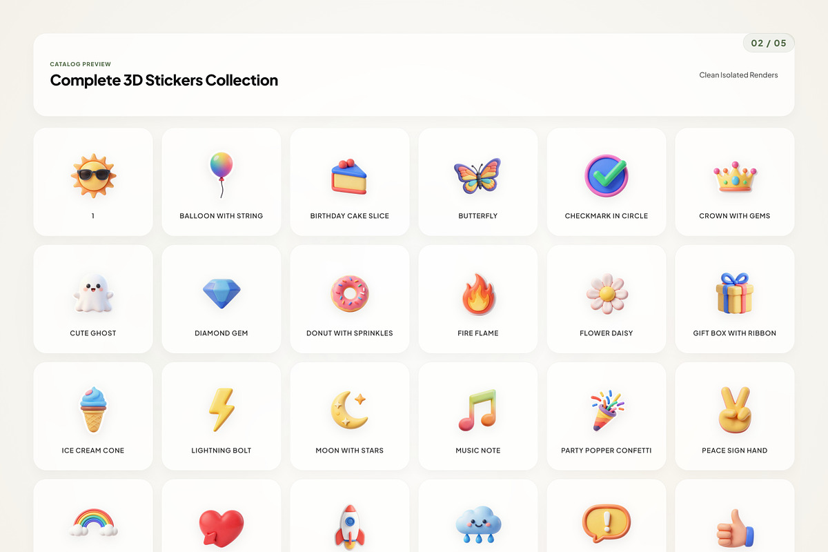 3D Stickers, an Emoji Icon by River Visual (Photo 2 of 5)