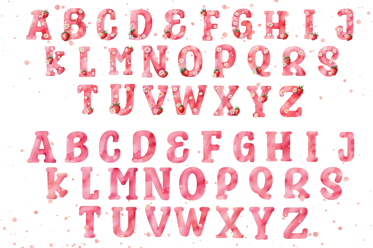 Watercolour Alphabet & Numbers, a Decorative Illustration by Coralcreations (Photo 2 of 4)