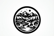 60 Eco Globe Landscape Silhouette, a Technology Illustration by Amazin_art (Thumbnail 18 of 49)