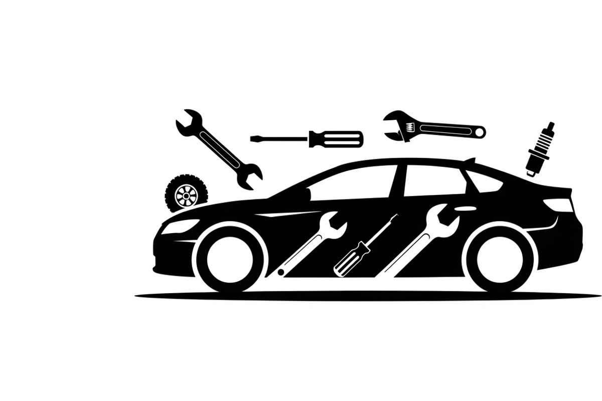 Classic garage workshop sign design, an Illustration by Amazin_art (Photo 27 of 32)