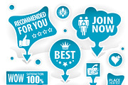 Stickers and Speech Bubbles, a Finance Illustration by TAlex (Thumbnail 4 of 7)