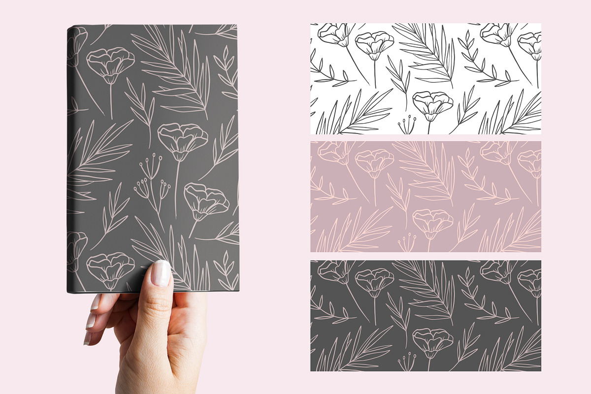 Elegant botanical seamless pattern, a Pattern Graphic by hanifa_design (Photo 10 of 12)