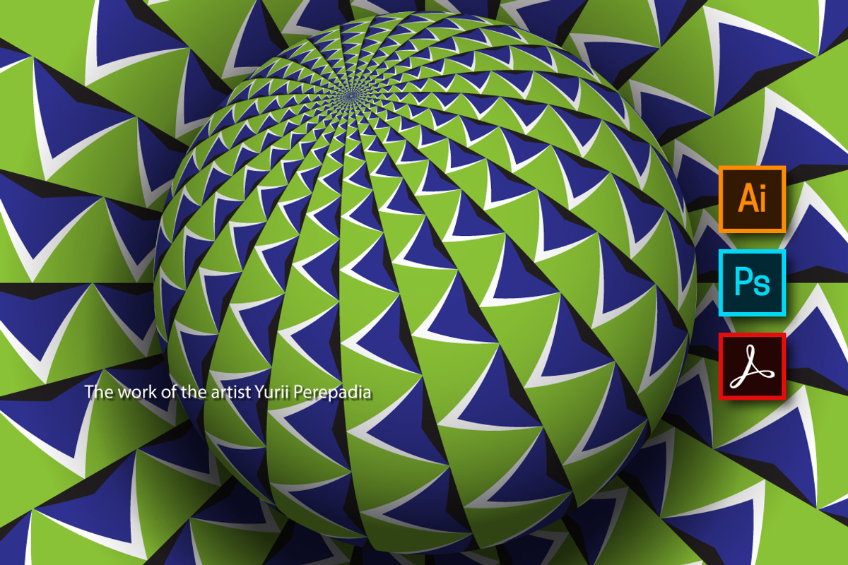 Moving globe optical illusion, a Decorative Illustration by Guten Tag Vector (Photo 2 of 2)