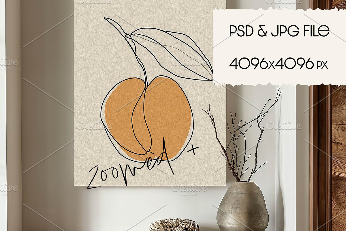 RUSTIC Canvas Mockup, a Household Mockup by MOAROShop (Photo 4 of 7)