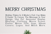 Holiday Flakes - Christmas Font, a Serif Font by Viswal Studio (Thumbnail 2 of 6)