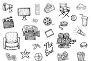 Cinema (Movie) Set, a Background Graphic by Eugenia Hauss Design (Thumbnail 2 of 2)