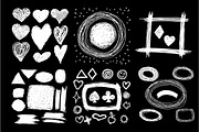 Hand drawn grunge shapes, an Object Graphic by Marya Deneko (Thumbnail 2 of 4)