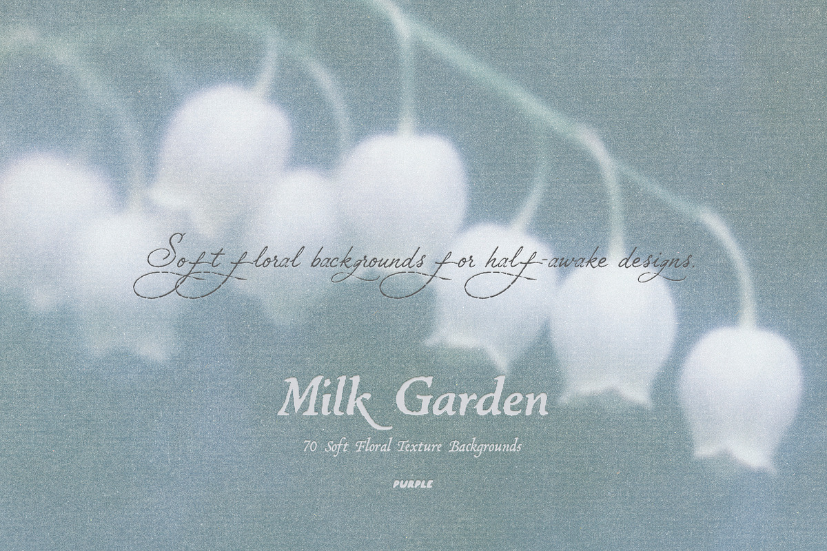 Milk Garden: Texture Backgrounds, a Background Graphic by Purple (Photo 2 of 11)