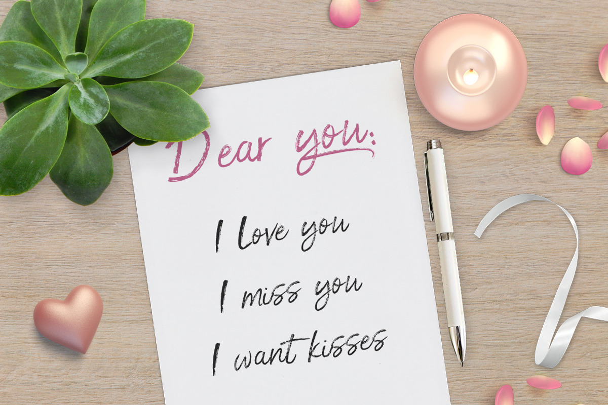 Je T'aime - handmade font + BONUS!! preview 6