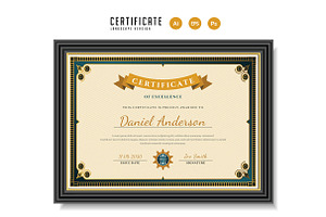 480. Modern Certificate Template