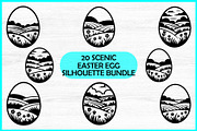 20 Scenic Easter Egg SVG Bundle, a Decorative Illustration by Artivon (Thumbnail 1 of 4)