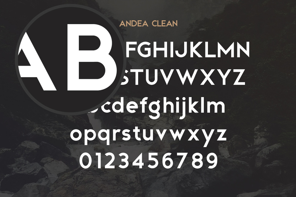 Andea - Geometric Sans Serif Font preview 3