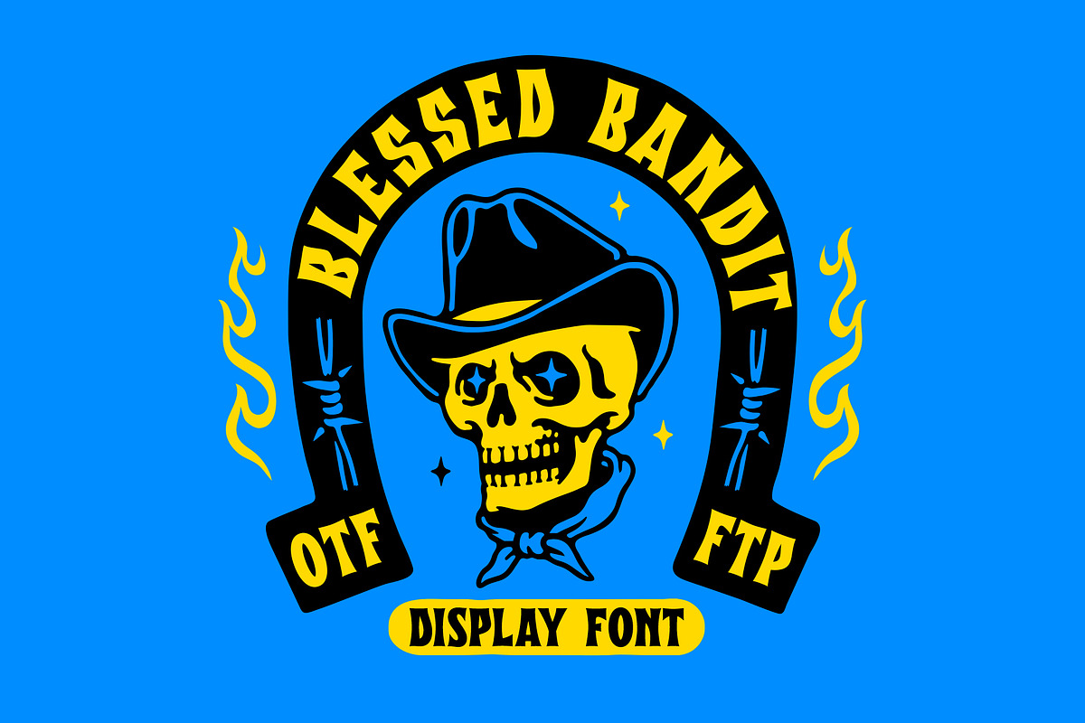 Blessed Bandit Font, a Font by MightySHORT (Photo 2 of 4)