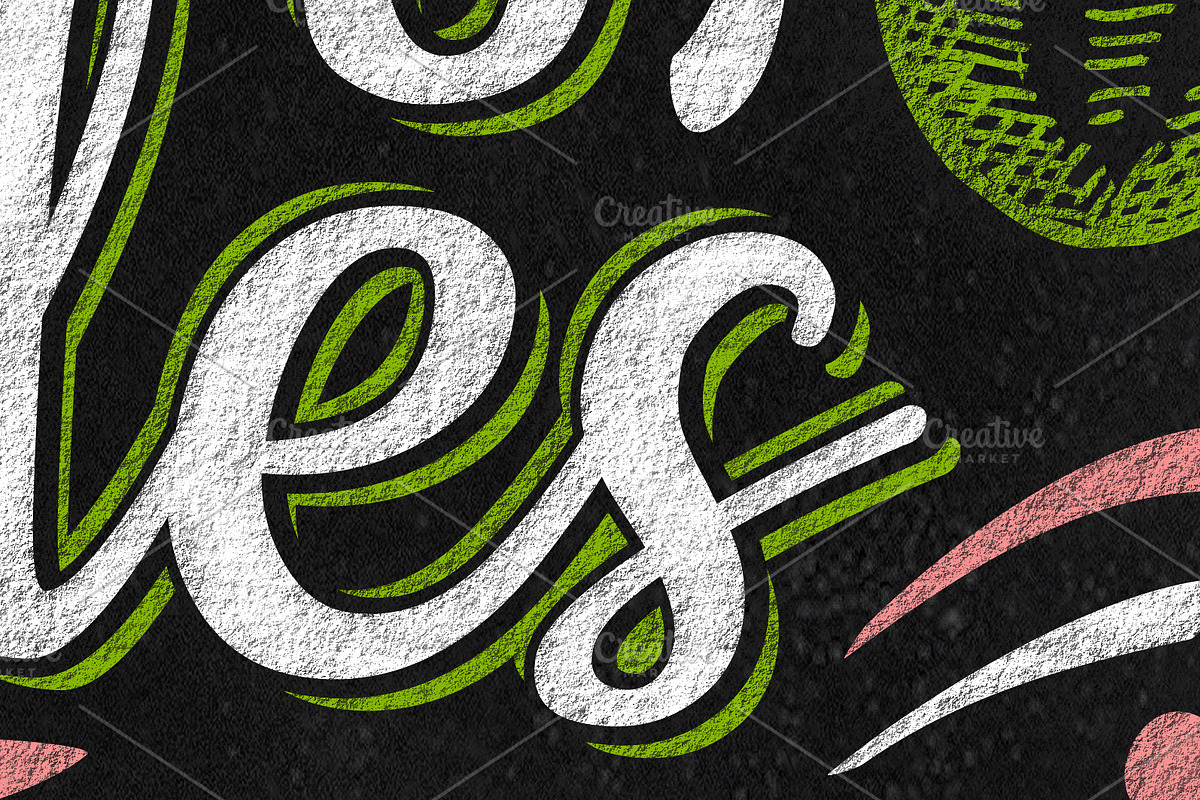 CHALK LETTERING QUOTS, a Poster Template by Iraida_Bearlala (Photo 3 of 4)