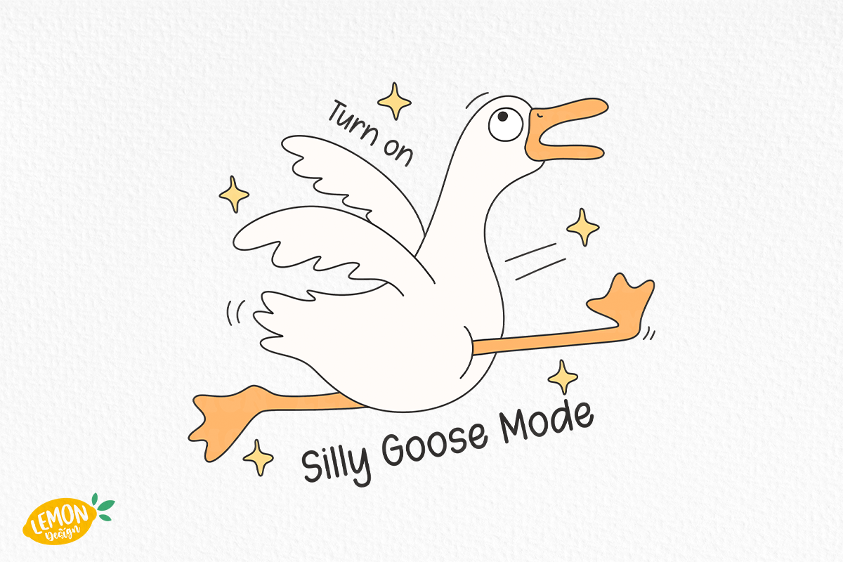 Retro Silly Goose PNG, an Animal Illustration by LemonDesign (Photo 9 of 13)