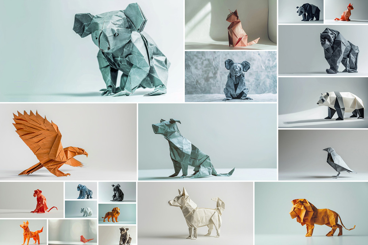121 Origami animals, an Animal Photo by Handmadefont (Photo 10 of 17)