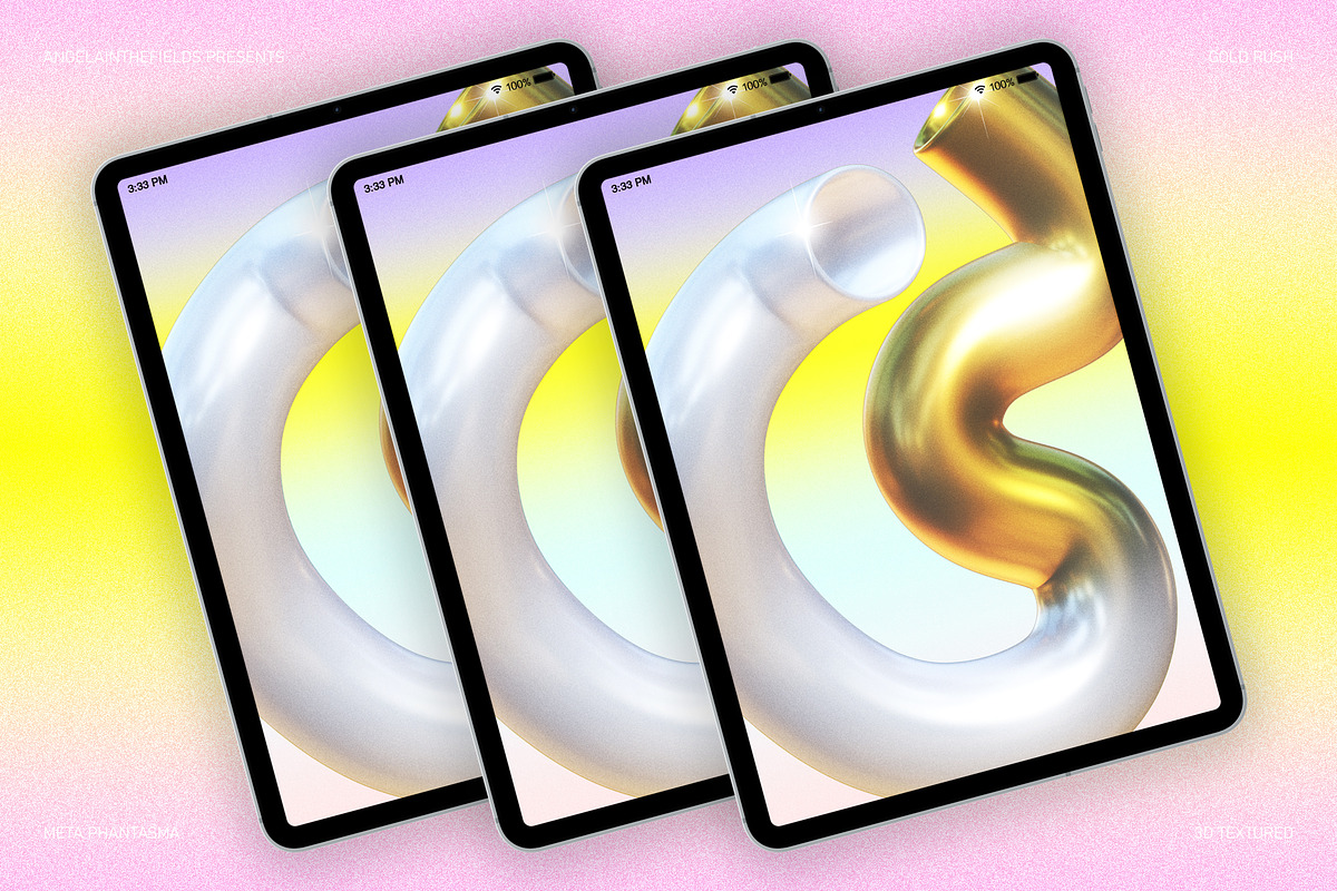 3D GOLD RUSH Objects, an Object Graphic by angelainthefields (Photo 7 of 9)