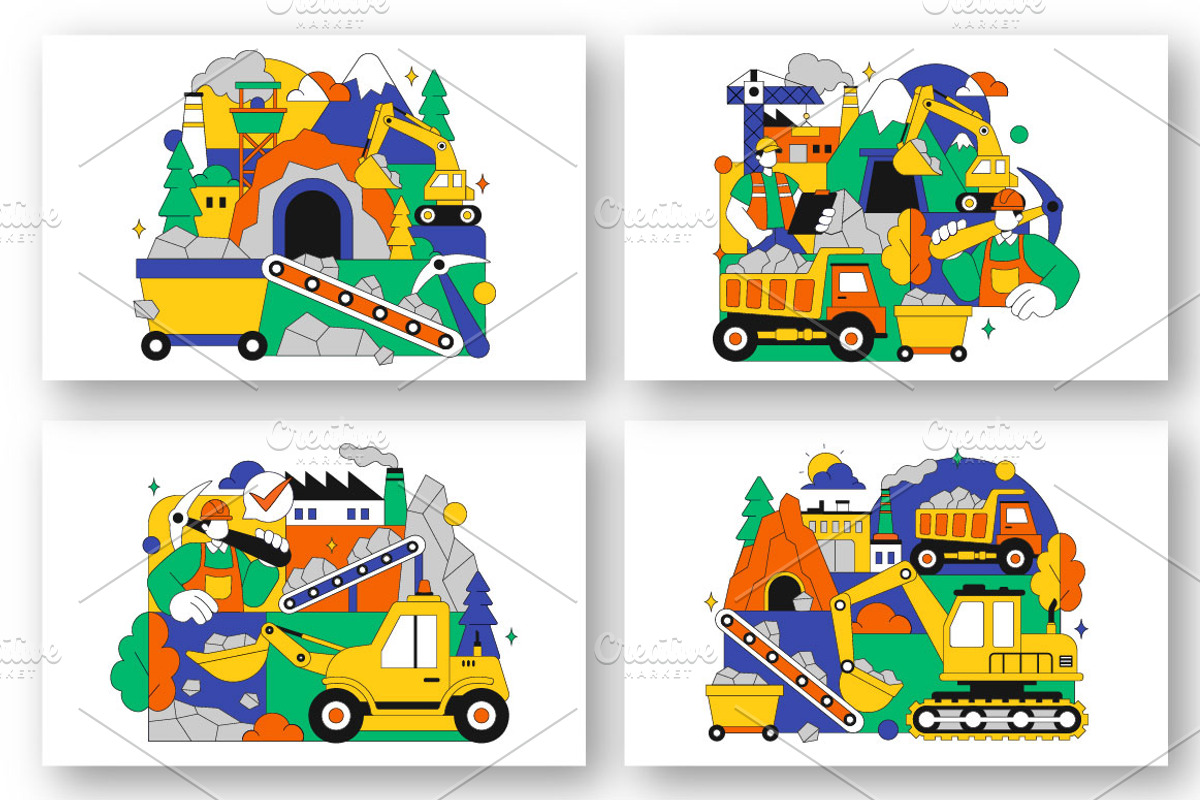 10 Mining Company Illustration, a Work Illustration by denayunebgt (Photo 4 of 4)