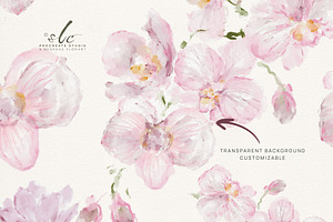 Pink Orchid Phalaenopsis Art, a Texture Illustration by slowlivecreate