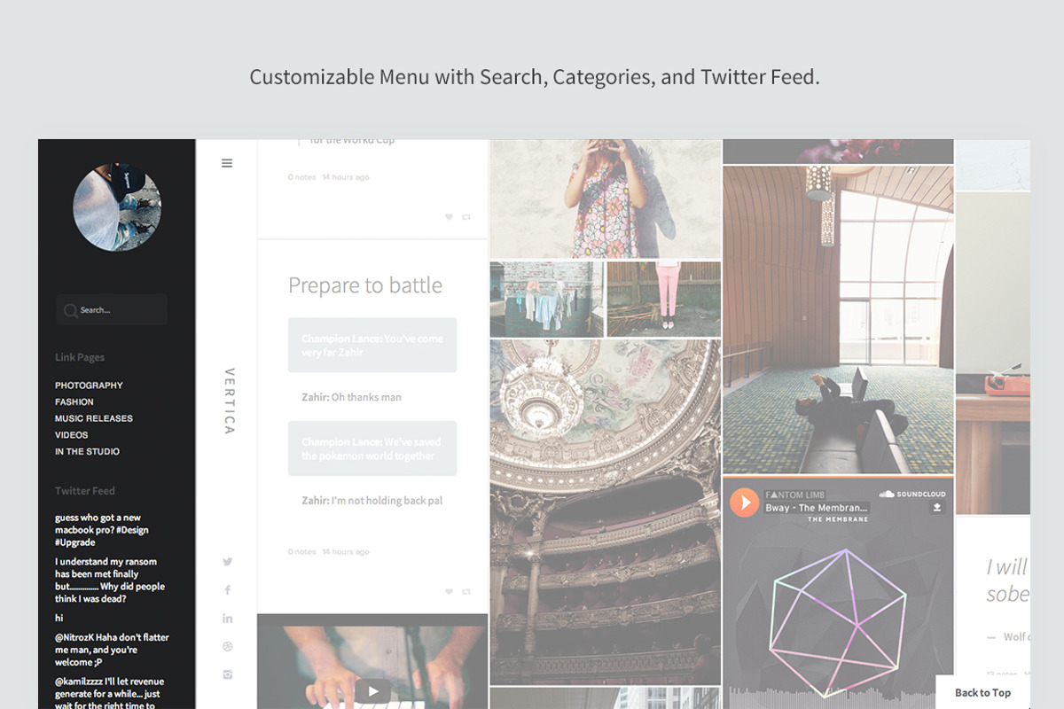 Vertica, a Websites & App Template by Ankor Themes (Photo 2 of 5)
