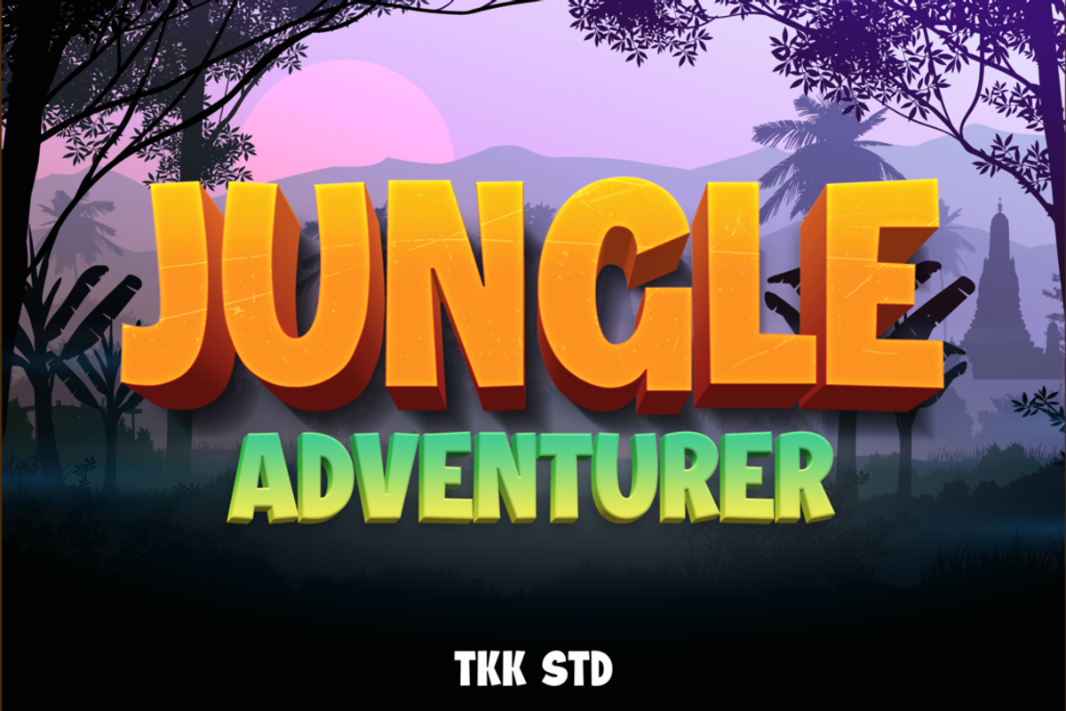 Jungle Adventurer - Gaming Font, a Font by tokokoo (Photo 1 of 11)