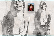Realistic Pencil Sketch CS3+, an Action Add-On by Amorjesu.com (Thumbnail 5 of 16)