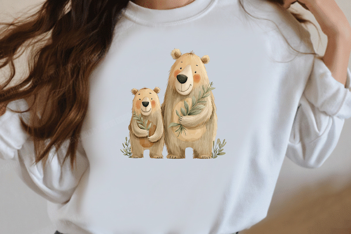 Whimsical Mother’s Day Bear Clipart, an Illustration by Designworld (Photo 7 of 8)