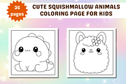 Cute Squishmallow Coloring Page, an Animal Illustration by Salaly (Thumbnail 6 of 9)