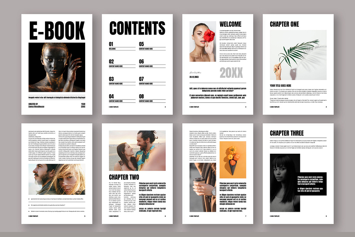 Minimal Ebook Template, an UI Kit Template by ContestDesign (Photo 2 of 3)